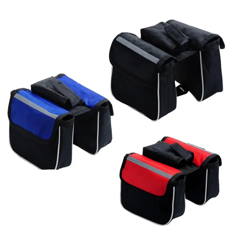 3 in1 Bilateral Large Capacity Bags Bicycle Bags Cycling Saddlebags Bike Tube Bags Cycling Equipment Bike Bag Bike Accessories
