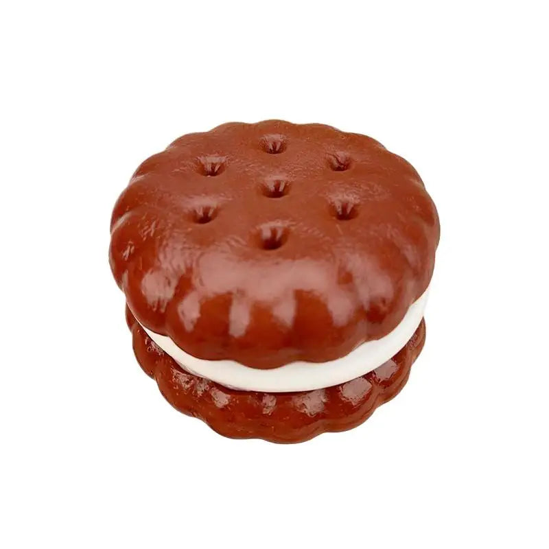 Sensory Squishy Sandwich Cookies Squeeze Toy for Hand Exercising Stress Relief Slow Rising Fidget for Office Home Use