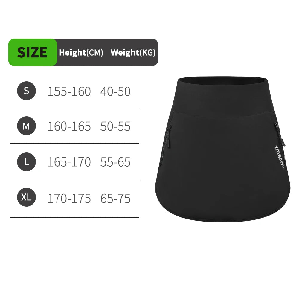 Female Summer Cycling Skort Breathable Cycling Shorts With Cushion Pad Women Tennis Yoga Golf Fitness Skirt Shorts. Women's 2-in-1 MTB Skort with Padded Liner

Color: Black, Green, Blue

Size: S, M, L, XL