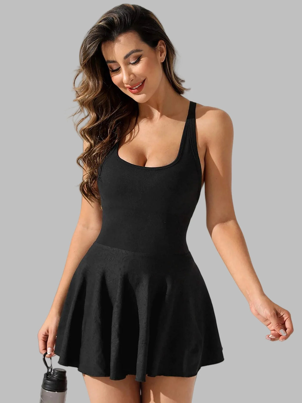 Sleeveless Sport Suits Training Running Fitness Short Skorts Tennis Dress Female  Golf Badminton Tracksuits Padded Yoga Skirts