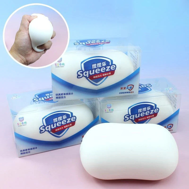 Soap Dumpling Squishy Slow Rising Stress Ball Soft Squeezable Fidget Toy Anti-Stress Relief Sensory Props for Kids Adults