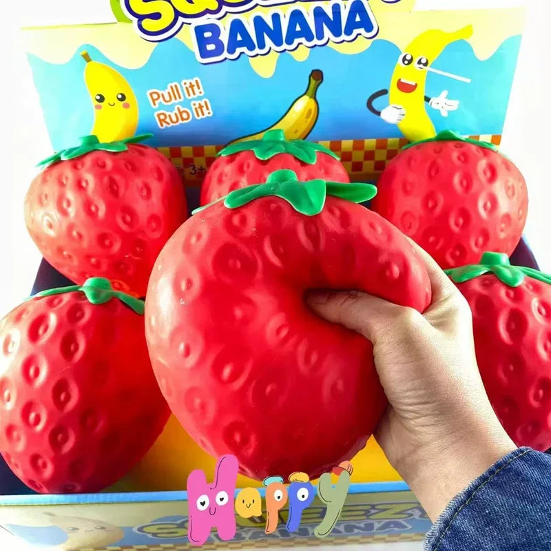 Super Jumbo Strawberry Squishi Cream Scented Squishy Slow Rising Antis ...