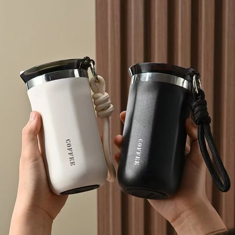 Portable 350ML/500ML Stainless Steel Insulated Cup Leak-Proof Double Wall Thermal Mug with Lid Vacuum Flask Camping Use