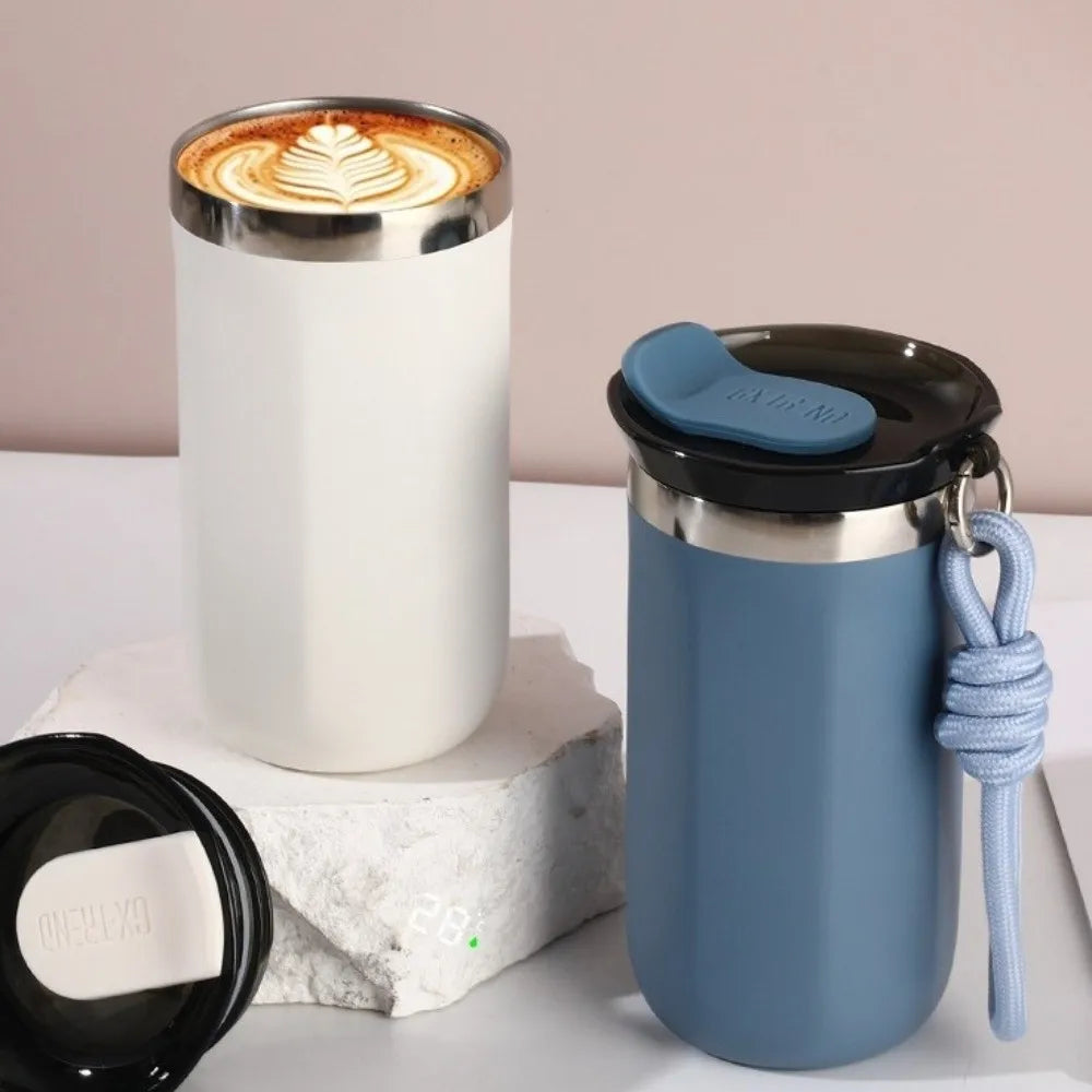 Portable 350ML/500ML Stainless Steel Insulated Cup Leak-Proof Double Wall Thermal Mug with Lid Vacuum Flask Camping Use