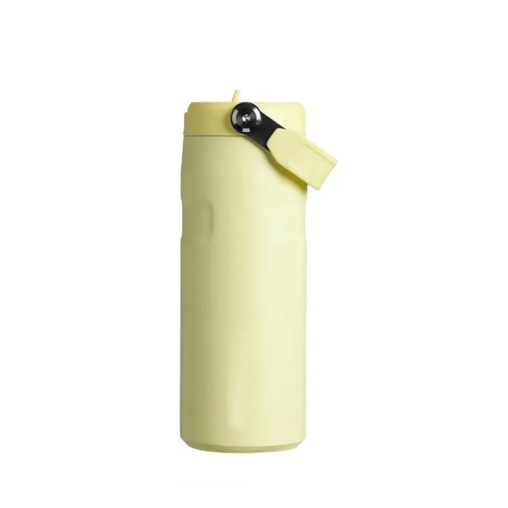 Portable Stainless Steel Insulated Sports Bottle Leak Proof Double-Layer Vacuum Bottle 16oz Thermal Cup Outdoor
