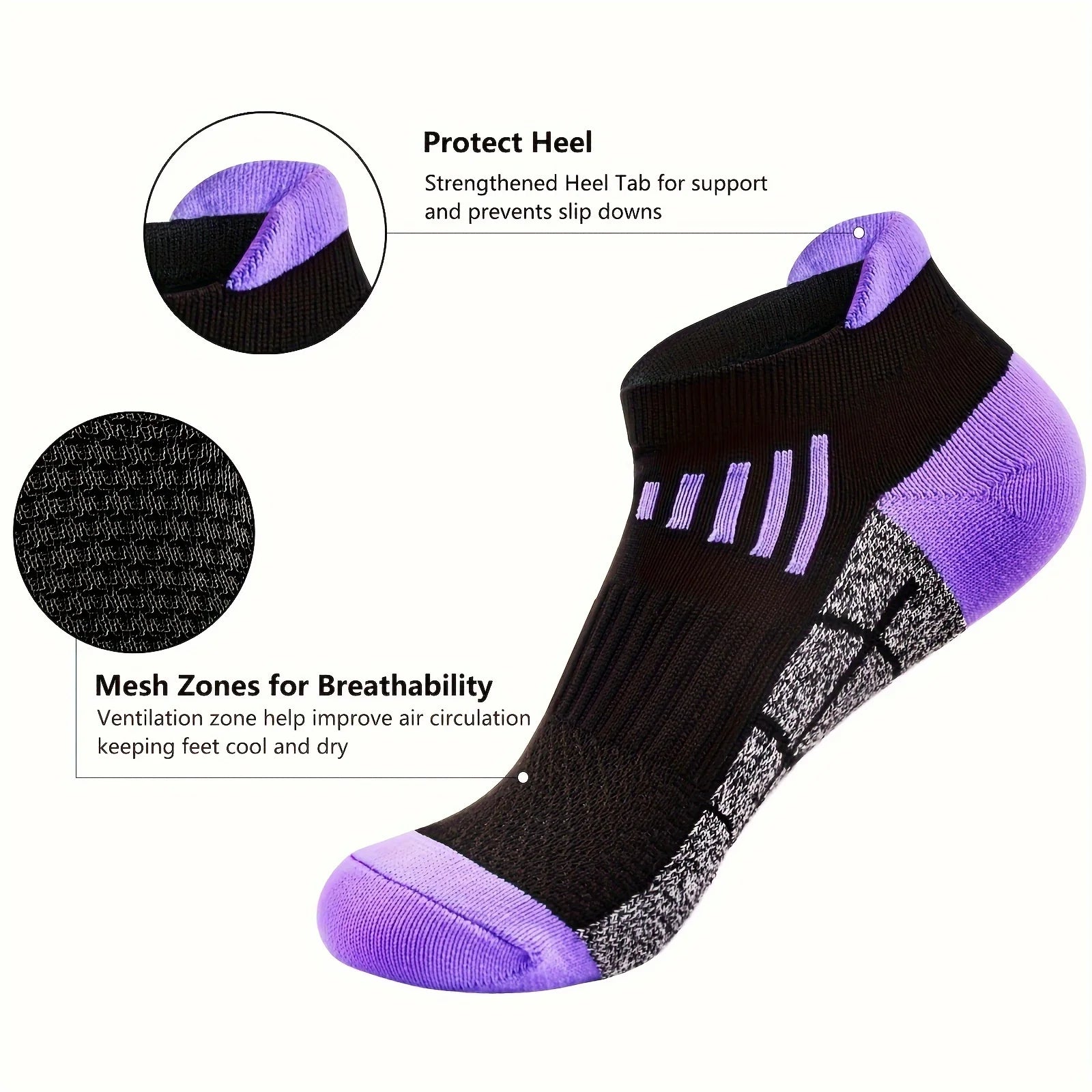 6 Pairs Sport Socks Women Summer Autumn Winter Socks