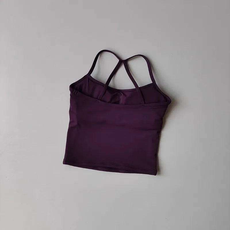 Women's Yoga Sports Fitness Vest, Pilates Running Bra, Professional Training Underwear, Fitness