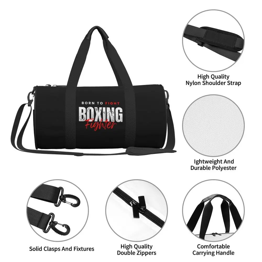 Boxing Kickboxing Gym Bag Martialarts Wrestling Training Sports Bags Male Female Large Novelty Fitness Bag Waterproof Handbags