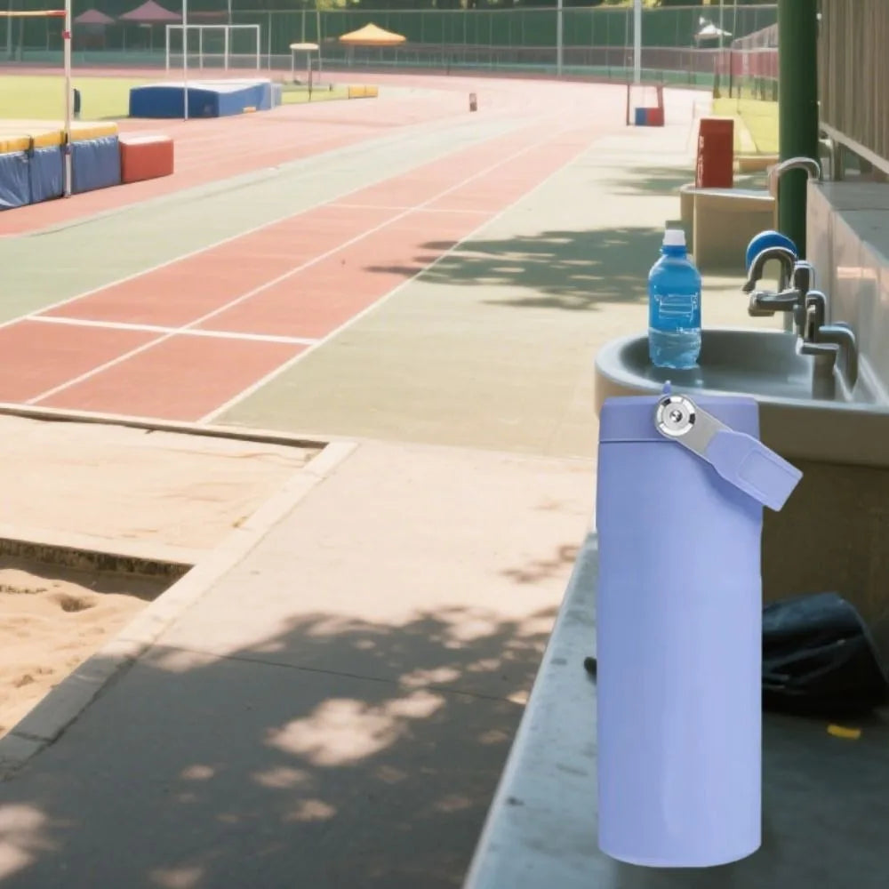 Portable Stainless Steel Insulated Sports Bottle Leak Proof Double-Layer Vacuum Bottle 16oz Thermal Cup Outdoor