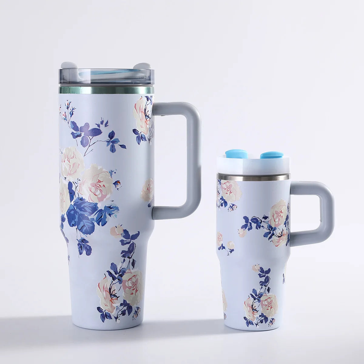 Car portable 304 stainless steel insulated cup 40oz large capacity with handle for cold insulation, suitable for outdoor use