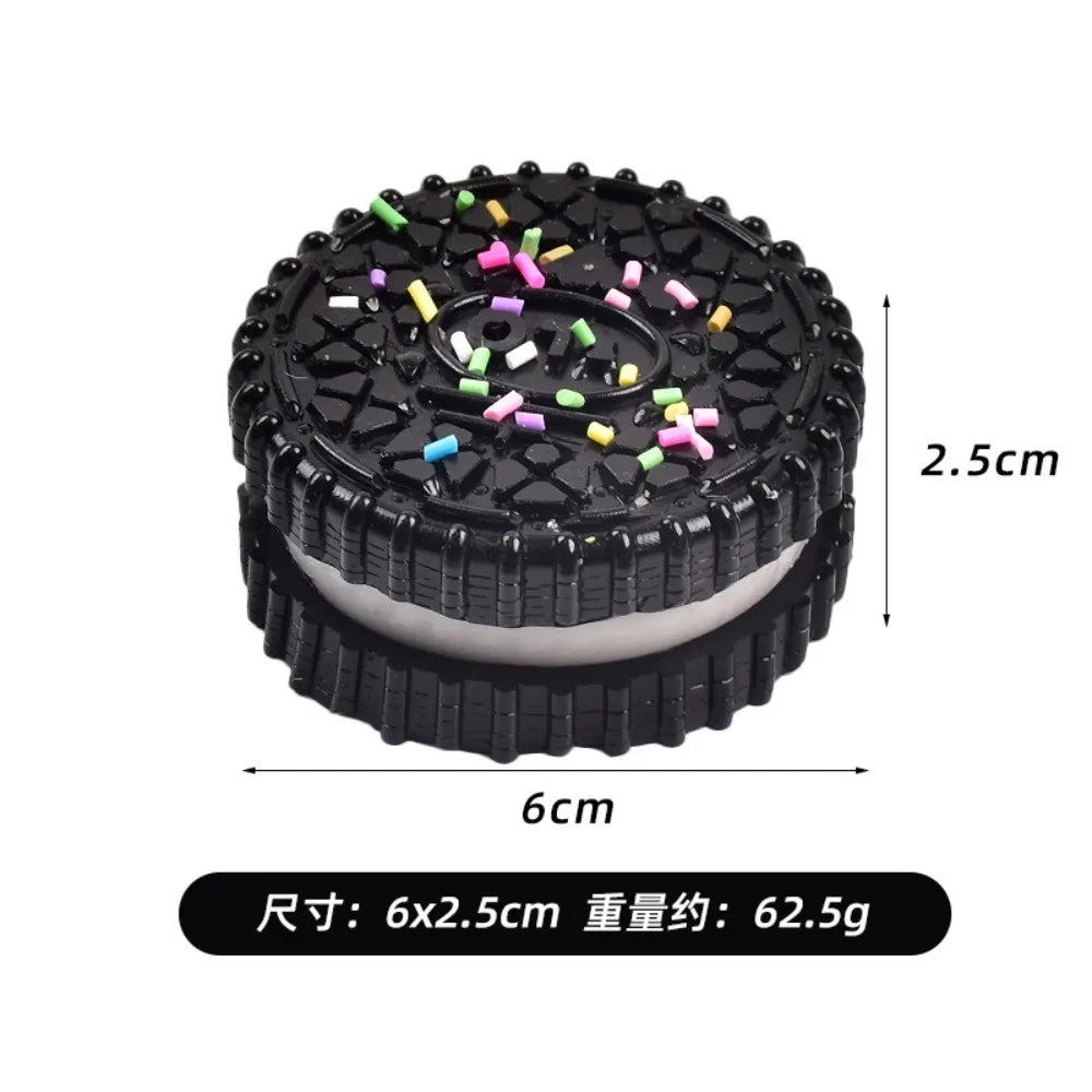 Simulation Stress Relief Squishy Toy. Creative Cookie Cake Super Soft Squeeze Toy. Sandwich Biscuit Antistress Gadget.