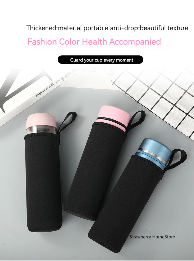 750/1000/1500ML Sport Water Bottle Case Insulated Bag Black Bottle Carrier Insulated Bag ﻿Mug Bottle Case Sport Cup Covers Bag